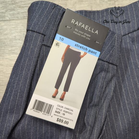 Rafaella Ankle Stretch Pants Size 10 - Picture 2 of 6